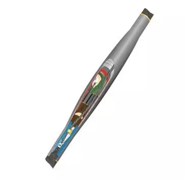 Муфта кабельная соединительная 3 жилы 35 мм-50 мм термоусадка, от -50°С до +50°С, длина 12.4 см, Нева-Транс Комплект 10кВ СТп(тк) 3х(35-50мм) (22010030)