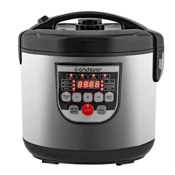 Мультиварка Endever Vita 80 5 л, 880 Вт, серебристый/черный (80285)