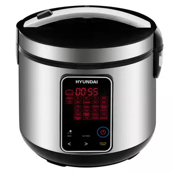 Мультиварка Hyundai HYMC-2400 5 л, 900 Вт, серебристый/черный (HYMC-2400)