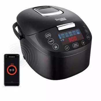 Мультиварка Redmond RMC-M800S 5л, 900 Вт, черный/серебристый (RMC-M800S)