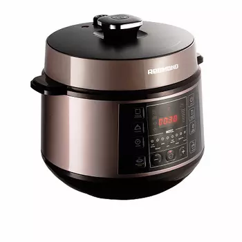 Мультиварка-скороварка Redmond RMC-PM505 5 л, 1.1 кВт, серый/бежевый (RMC-PM505)