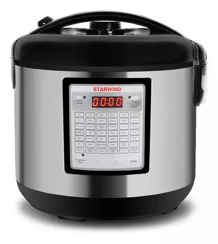 Мультиварка Starwind SMC4201 5 л, 700 Вт, серебристый/черный (SMC4201)
