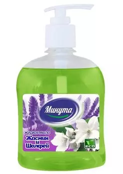 Мыло МИНУТА, жидкое, 0.5 л., жасмин и шалфей (5-0122)