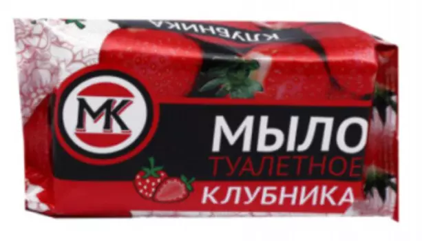 Мыло МК клубника, туалетное, 90г (1617595)