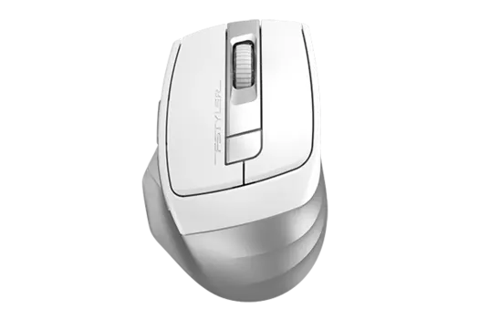 Мышь беспроводная A4Tech FB35CS, 2400dpi, оптическая светодиодная, USB, белый/серый (FB35CS USB ICY WHITE)