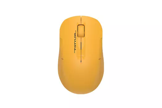 Мышь беспроводная A4Tech Fstyler FG15C Air2, 1200dpi, оптическая светодиодная, USB, желтый (FG15CS AIR2 Yellow)
