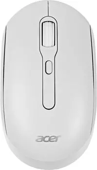 Мышь беспроводная ACER OMR308, 1600dpi, оптическая светодиодная, USB/Радиоканал, белый (ZL.MCECC.023)