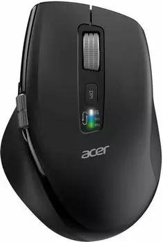 Мышь беспроводная ACER OMR406, 4800dpi, оптическая светодиодная, Bluetooth/Радиоканал/USB, черный (ZL.MCEEE.02W)