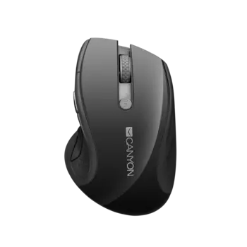 Мышь беспроводная CANYON CNS-CMSW01B, 1600dpi, оптическая светодиодная, Wireless, USB, черный