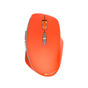 Мышь беспроводная Canyon MW-21, 1600dpi, оптическая светодиодная, USB, оранжевый (CNS-CMSW21R)