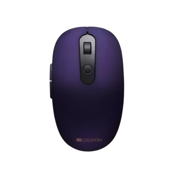 Мышь беспроводная Canyon MW-9, 1600dpi, оптическая светодиодная, Bluetooth/USB, фиолетовый (CNS-CMSW09V)