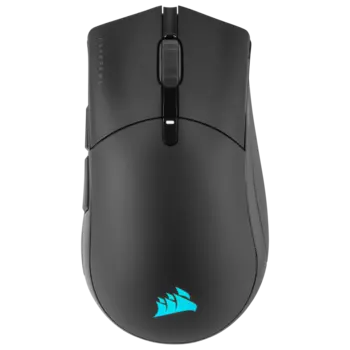 Мышь беспроводная Corsair SABRE RGB PRO CHAMPION SERIES, 26000dpi, оптическая светодиодная, Bluetooth/Радиоканал, черный (CH-9313211-EU)