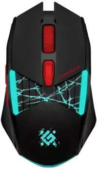 Мышь беспроводная Defender Horrodine GM-237, 3200dpi, оптическая светодиодная, USB, черный (52237)