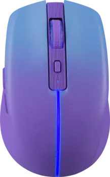 Мышь беспроводная Defender Mystery MM-301, 1600dpi, оптическая светодиодная, Bluetooth/Радиоканал, фиолетовый (52301)