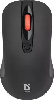 Мышь беспроводная Defender Nexus MS-195, 1600dpi, оптическая светодиодная, USB, черный (52195)