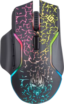 Мышь беспроводная Defender Oneshot GM-067, 3200dpi, оптическая светодиодная, USB, черный (52067)