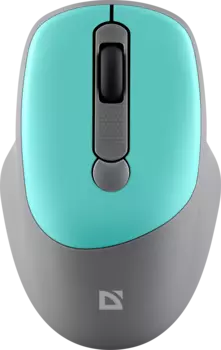 Мышь беспроводная Defender OPTICAL FEAM MM-296 , 1600dpi, оптическая светодиодная, USB/Радиоканал, мятный (52294)