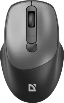 Мышь беспроводная Defender OPTICAL FEAM MM-296, 1600dpi, оптическая светодиодная, USB/Радиоканал, серый (52298)