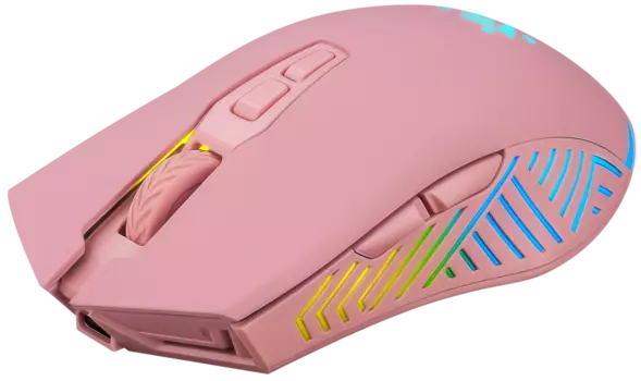 Мышь беспроводная Defender Pandora GM-502, 3200dpi, оптическая светодиодная, USB, розовый (52501)