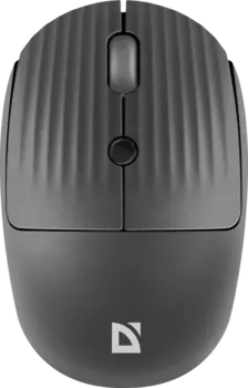 Мышь беспроводная Defender Ray MM-032 , 1600dpi, оптическая светодиодная, Bluetooth/Радиоканал, серый (52037)