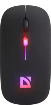 Мышь беспроводная Defender Touch MM-997, 1600dpi, оптическая светодиодная, Bluetooth/Радиоканал, черный (52997)