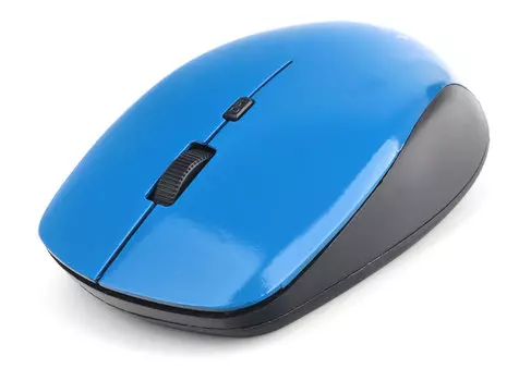 Мышь беспроводная Gembird MUSW-250-2, 1600dpi, оптическая светодиодная, USB, синий (MUSW-250-2)