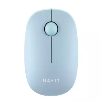 Мышь беспроводная Havit MS57GT, 1600dpi, оптическая светодиодная, USB, голубой (MS57GT Light Blue)