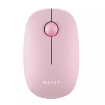 Мышь беспроводная Havit MS57GT, 1600dpi, оптическая светодиодная, USB, розовый (MS57GT Pink)