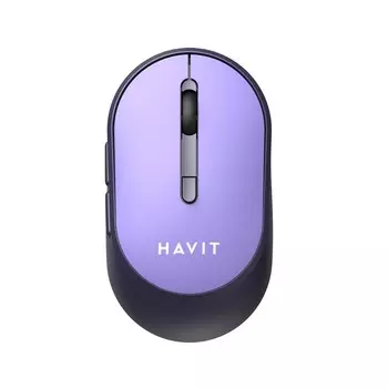 Мышь беспроводная Havit MS78GT, 3200dpi, оптическая светодиодная, USB, фиолетовый (0007404913)