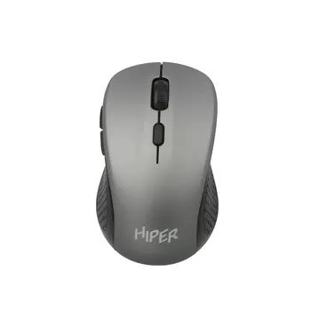 Мышь беспроводная Hiper OMW-5700, 1600dpi, оптическая светодиодная, USB, черный/серый (OMW-5700)