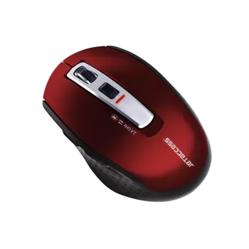Мышь беспроводная Jet.A OM-B92G, 1600dpi, оптическая светодиодная, Wireless, Bluetooth / USB, красный (OM-B92G)