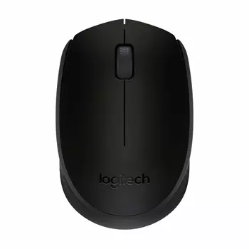 Мышь беспроводная Logitech B170, 1000dpi, оптическая светодиодная, USB, черный (910-004659/910-004798)