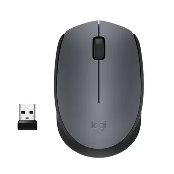 Мышь беспроводная Logitech M170, 1000dpi, оптическая светодиодная, USB, черный/серый (910-004642/910-004646/910-004658)