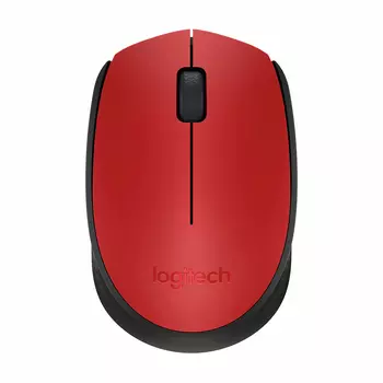Мышь беспроводная Logitech M171 Wireless Mouse Red-Black USB, оптическая светодиодная, USB, красный (910-004641/910-004645)