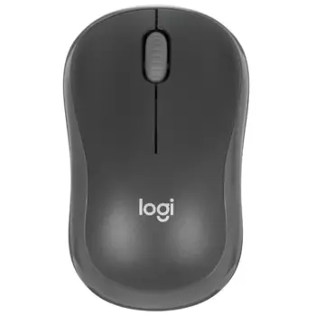 Мышь беспроводная Logitech M186, 1000dpi, USB/Радиоканал, черный/серый (910-004131)