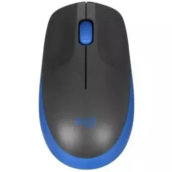 Мышь беспроводная Logitech M190, 1000dpi, оптическая светодиодная, USB/Радиоканал, черный/синий (910-005925)