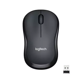 Мышь беспроводная Logitech M220 Silent, 1000dpi, оптическая светодиодная, USB, серый/черный (910-004885)