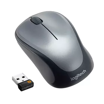 Мышь беспроводная Logitech M235, 1000dpi, оптическая светодиодная, USB, серый (910-002201/910-002692)