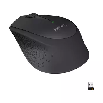 Мышь беспроводная Logitech M280, 1000dpi, оптическая светодиодная, USB, черный (910-004287/910-004306)