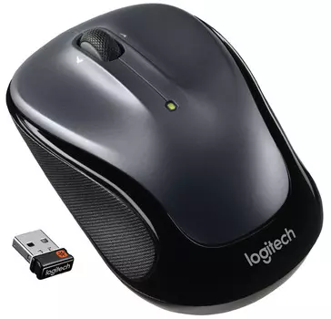 Мышь беспроводная Logitech M325, 1000dpi, оптическая светодиодная, Wireless, USB, темно-серый (910-002142)