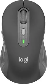 Мышь беспроводная Logitech M750, 4000dpi, оптическая светодиодная, USB/Радиоканал, графит (910-006269)