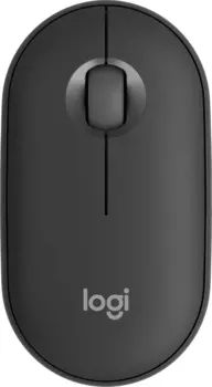 Мышь беспроводная Logitech Pebble 2 M350s, 4000dpi, оптическая светодиодная, Bluetooth/Радиоканал, графит (910-007015)