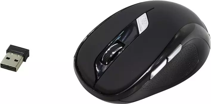 Мышь беспроводная Oklick 465MW, 1600dpi, оптическая светодиодная, Wireless, USB, черный