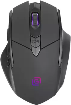 Мышь беспроводная Oklick 780GW, 3200dpi, оптическая светодиодная, USB, черный (1903012)