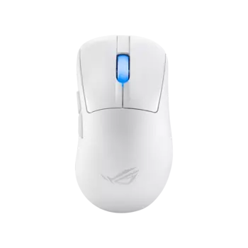 Мышь беспроводная/проводная ASUS P714 ROG KERIS II WL ACE, 42000dpi, оптическая светодиодная, Bluetooth/Радиоканал/USB, белый (90MP03N0-BMUA10)