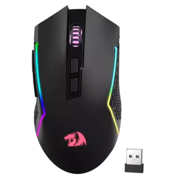 Мышь беспроводная/проводная Defender Trident, 8000dpi, оптическая светодиодная, Bluetooth/Радиоканал/USB, черный (71431)