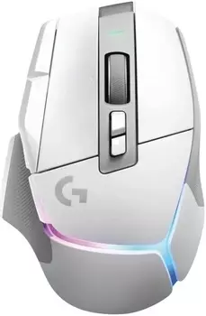 Мышь беспроводная/проводная Logitech G502 X Plus , 25600dpi, оптическая светодиодная, Bluetooth/Радиоканал/USB, белый (910-006176)
