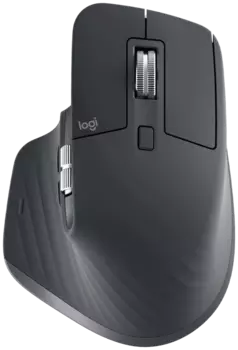 Мышь беспроводная/проводная Logitech MX Master 3S, 8000dpi, оптическая светодиодная, Bluetooth/Радиоканал, черный (910-006559/910-006585/910-006565)