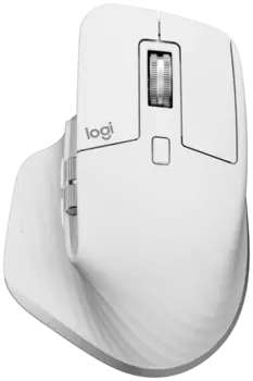Мышь беспроводная/проводная Logitech MX Master 3S, 8000dpi, оптическая светодиодная, Bluetooth/Радиоканал, серый (910-006566)