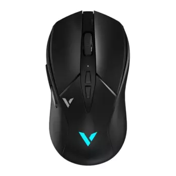 Мышь беспроводная/проводная Rapoo V300L, 12000dpi, оптическая светодиодная, Bluetooth/Радиоканал/USB, черный (V300L)